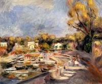 (image for) Pierre-Auguste Renoir paintings artwork Cagnes Landscape 1910