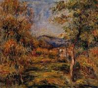 (image for) Pierre-Auguste Renoir paintings artwork Cagnes Landscape1