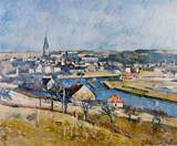 (image for) Handmade oil painting Copy paintings of famous artists Ile de France Landscape 1879 1880