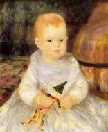 (image for) Pierre-Auguste Renoir paintings artwork Child with Punch Doll