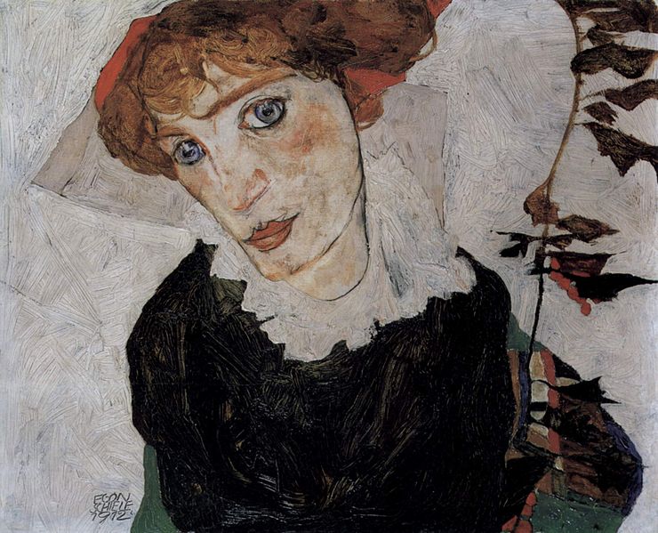 (image for) Reproduction Egon Schiele Painting Art Portrait of Wally, 1912