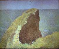 (image for) Handmade oil painting Copy paintings of famous artists Le Bec Du Hoc Grandcamp 1885