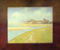 (image for) Handmade oil painting Copy paintings of famous artists View Of Crotoy The Hill 1889