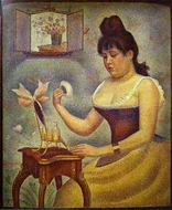 (image for) Handmade oil painting Copy paintings of famous artists Young Woman Powdering Herself 1888-1890