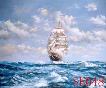 (image for) Seascape, Handmade oil painting on Canvas:seascapeSH048 - Click Image to Close