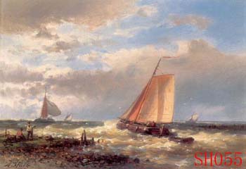 (image for) Seascape, Handmade oil painting on Canvas:seascapeSH55