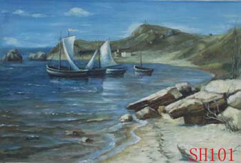 (image for) Seascape, Handmade oil painting on Canvas:seascapeSH101