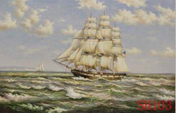 (image for) Seascape, Handmade oil painting on Canvas:seascapeSH103