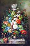 (image for) Classical Flower Oil Painting on Canvas, Fine art
