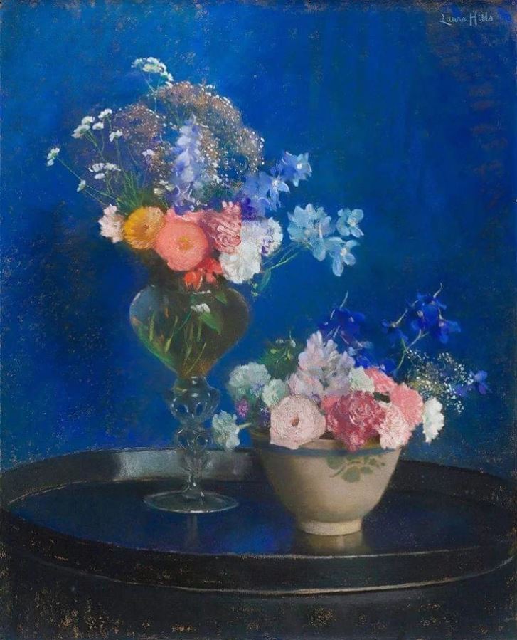(image for) Reproduction oil painting Laura Coombs Hills's Mixed Bouquets - Click Image to Close