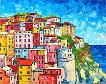 (image for) Cinque Terre Italy Manarola Colorful Houses, italian landscape