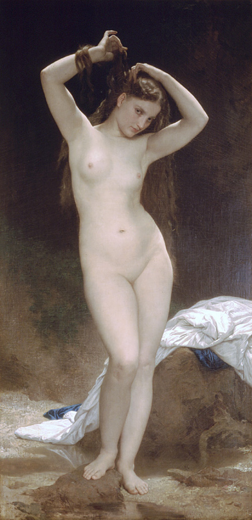 (image for) Depictions of nude women by William Bouguereau Baigneuse 1870 - Click Image to Close