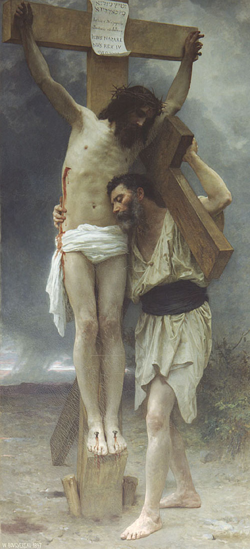 (image for) William Bouguereau Oil Paintings Handmade oil painting Copy paintings of famous artists Compassion - Click Image to Close