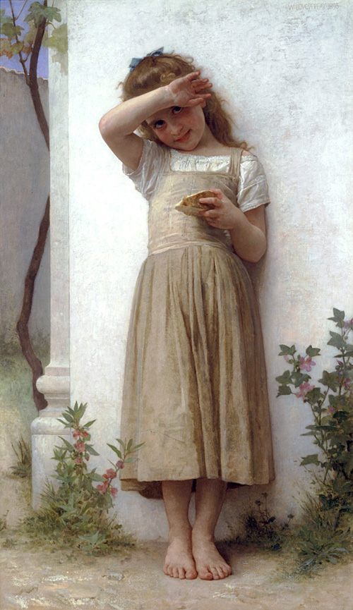 (image for) William Bouguereau Oil Paintings Handmade oil painting Copy paintings of famous artists En Penitence - Click Image to Close