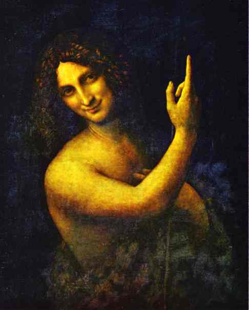 (image for) Handmade oil painting Copy paintings of famous artists St John the Baptist 1513-16 - Click Image to Close