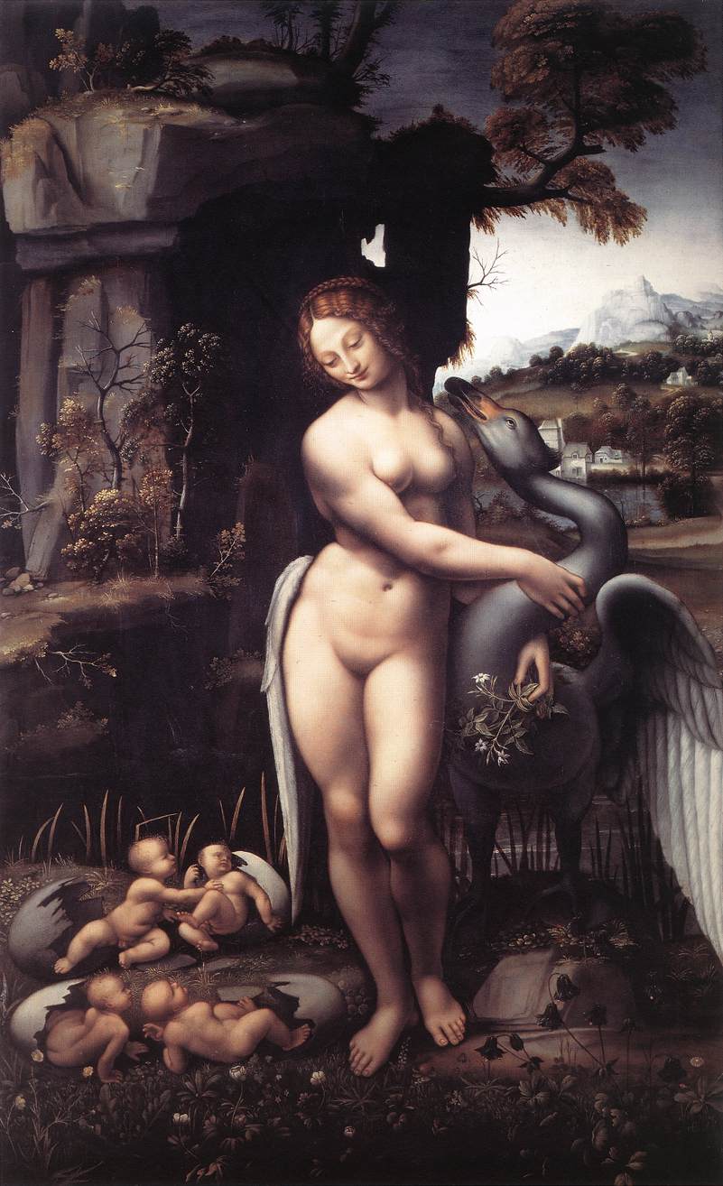 (image for) reproduction of Leda (detail) 1508-15 - Click Image to Close