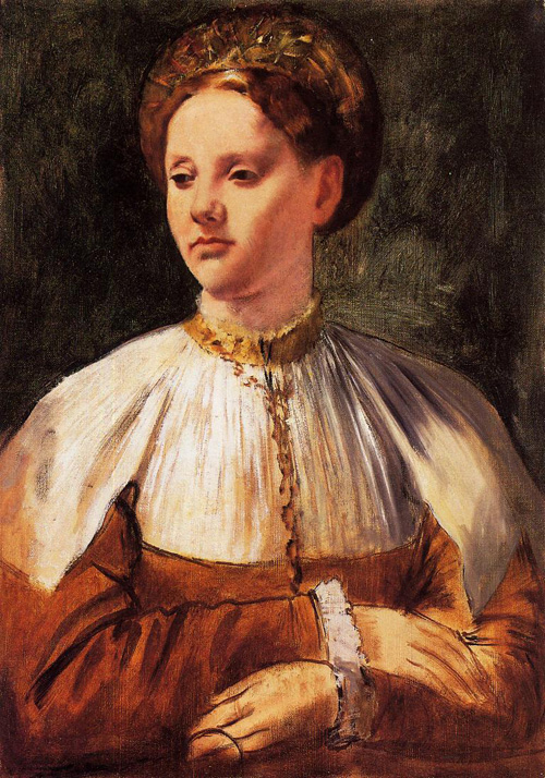 (image for) Handmade oil painting Copy paintings of famous artists Portrait of a Young Woman (after Bacchiacca) 18 - Click Image to Close