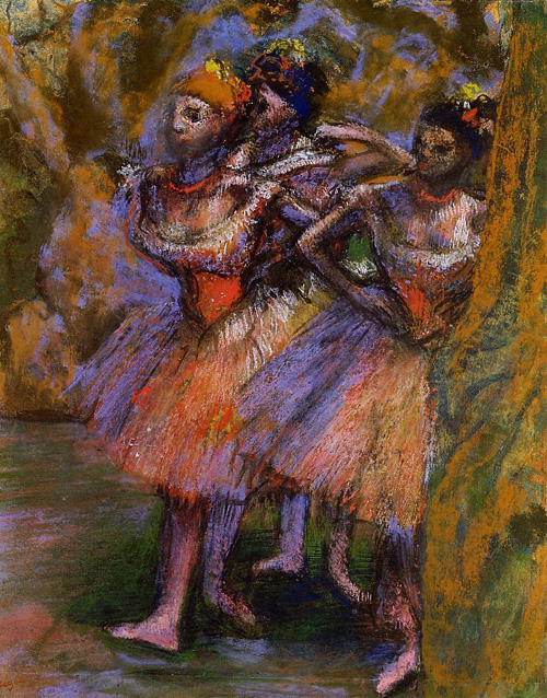 (image for) Handmade Oil painting for home canvas, oil painting framed canvas for living room Three Dancers 1904-1906 - Click Image to Close