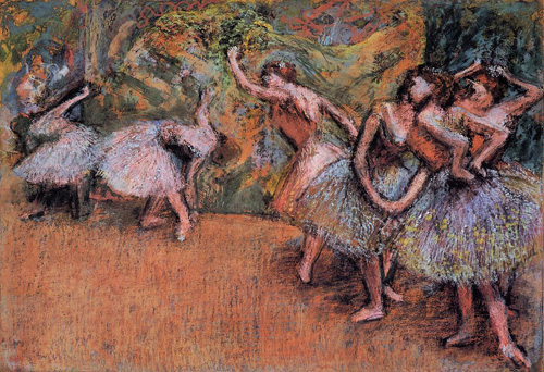 (image for) Handmade oil painting Copy paintings of famous artists Ballet Scene 1898 - Click Image to Close