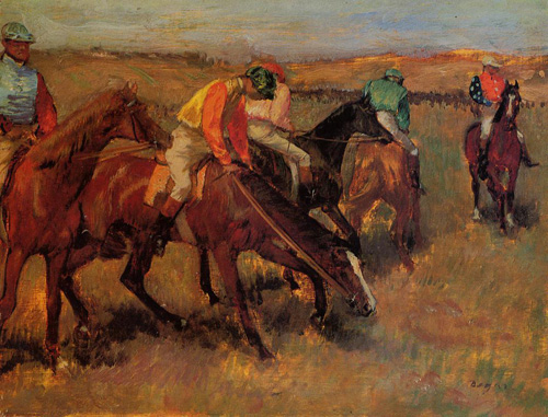 (image for) Handmade oil painting Copy paintings of famous artists Before the Race 1882 - Click Image to Close