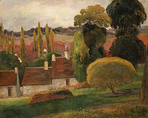 (image for) Paul Gauguin paintings artwork A Farm in Brittany probably 1894 - Click Image to Close