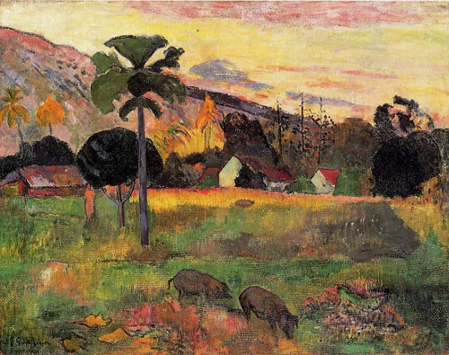 (image for) Paul Gauguin paintings art Haere mai venezi (aka Come Here) 1891 - Click Image to Close