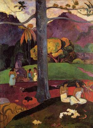 (image for) Paul Gauguin paintings art Mata Mua (aka In Olden Times) 1892 - Click Image to Close