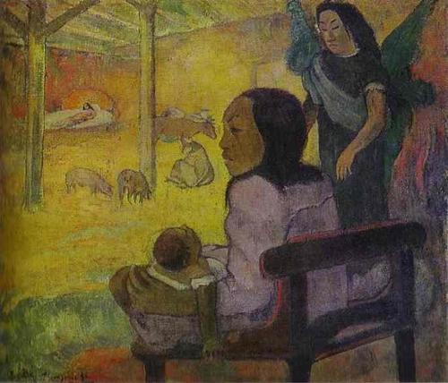(image for) Paul Gauguin painting artwork Baby (aka The Nativity) 1896 - Click Image to Close
