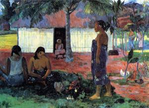 (image for) Paul Gauguin art No te aha oe Riri (aka Why are You Angry) 1896 - Click Image to Close