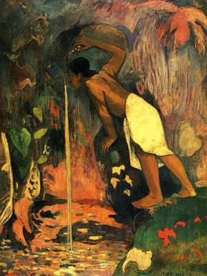 (image for) Paul Gauguin paintings art Pape Moe (aka Mysterious Water) 1893 - Click Image to Close