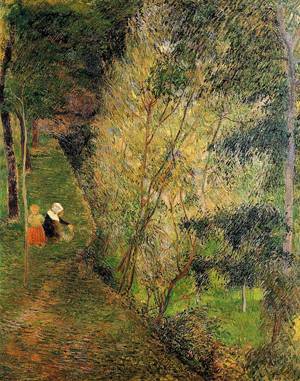 (image for) Paul Gauguin paintings artwork Pont Aven Woman and Child 1886 - Click Image to Close