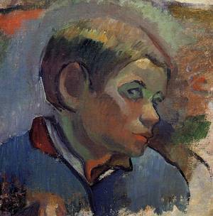 (image for) Paul Gauguin paintings artwork Portrait of a Little Boy 1888 - Click Image to Close