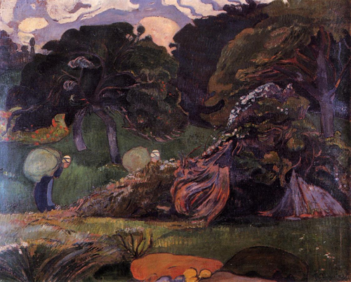(image for) Paul Gauguin paintings artwork Brittany Landscape 1889 - Click Image to Close