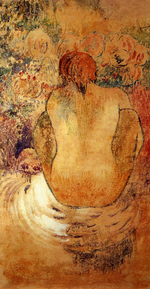 (image for) Paul Gauguin Crouching Marquesan Woman See from the Back 1902 - Click Image to Close