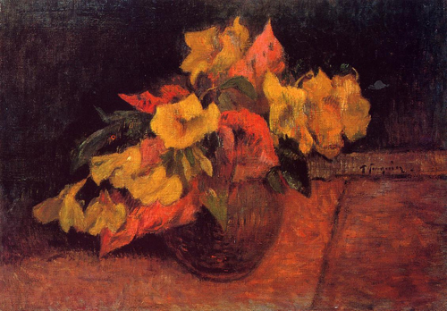 (image for) Paul Gauguin paintings art Evening Primroses in a Vase 1885 2 - Click Image to Close
