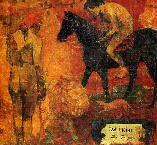 (image for) Paul Gauguin paintings Faa Iheihe (aka Tahitian Pastoral) 1898 - Click Image to Close