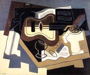 (image for) Handmade oil painting Copy paintings of famous artists Guitar with Clarinet 1920 - Click Image to Close