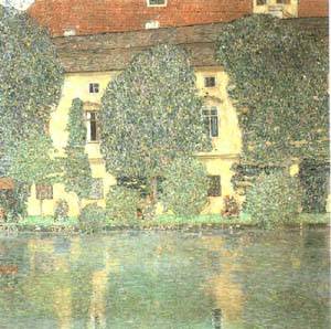(image for) Handmade oil painting Copy paintings of famous artists Schloss Kammer on the Attersee 1910 - Click Image to Close