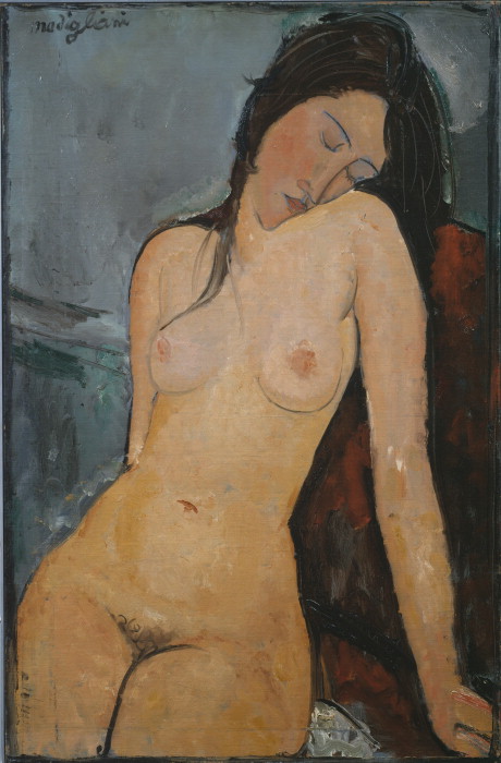 (image for) Amedeo Modigliani paintings Female nude; Iris Tree, c. 1916 - Click Image to Close