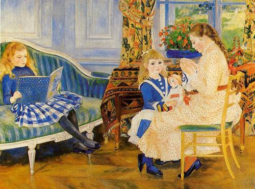 (image for) Pierre-Auguste Renoir paintings Childrens Afternoon at Wargemont - Click Image to Close
