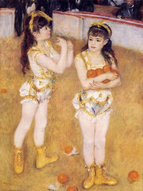 (image for) Pierre-Auguste Renoir paintings Acrobats at the Cirque Fernando - Click Image to Close