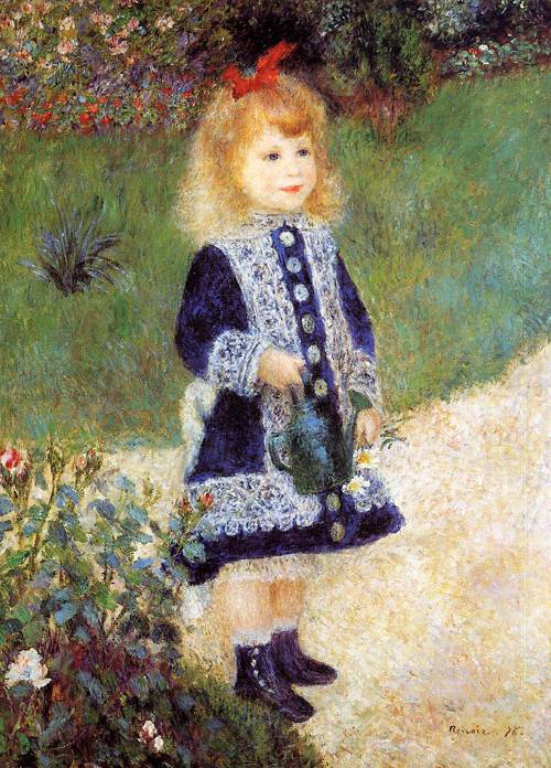 (image for) Pierre-Auguste Renoir paintings Girl with a Watering Can 1876 - Click Image to Close