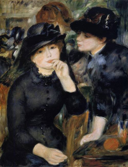 (image for) Pierre-Auguste Renoir paintings Girls in Black 1880-1882 - Click Image to Close