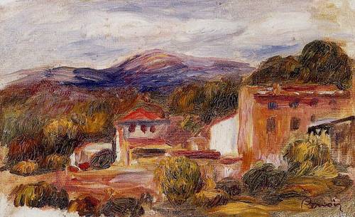 (image for) Handmade oil painting Copy paintings of famous artists House and Trees with Foothills 1904-1910 - Click Image to Close