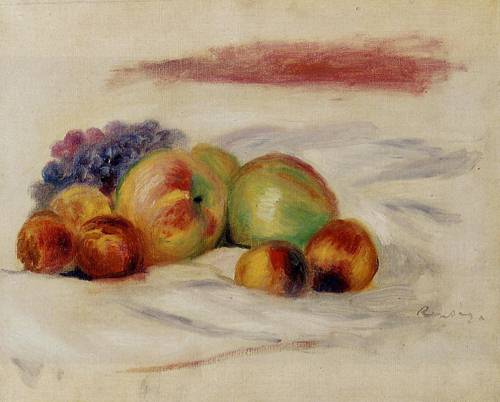 (image for) Pierre-Auguste Renoir paintings artwork Apples and Grapes 1910 - Click Image to Close
