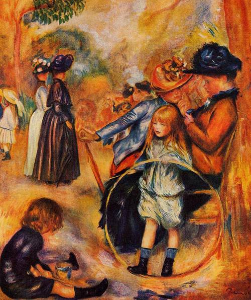 (image for) Pierre-Auguste Renoir paintings At the Luxembourg Gardens 1883 - Click Image to Close
