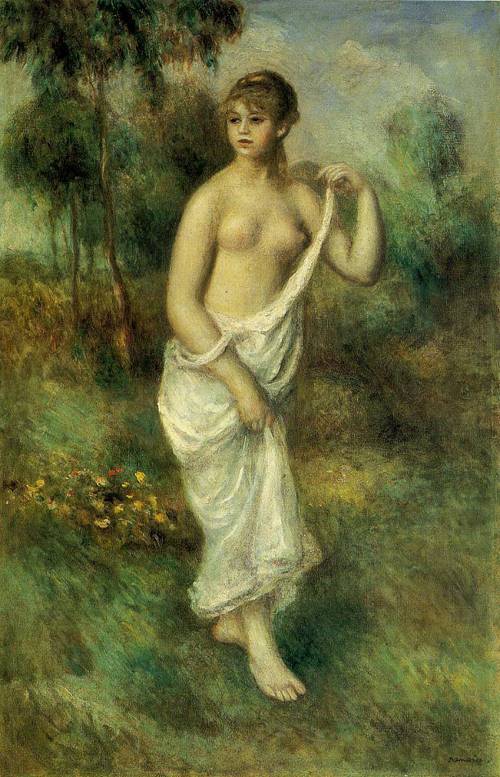 (image for) Handmade oil painting Copy paintings of famous artists Pierre-Auguste Renoir paintings art Bather2 1887 - Click Image to Close