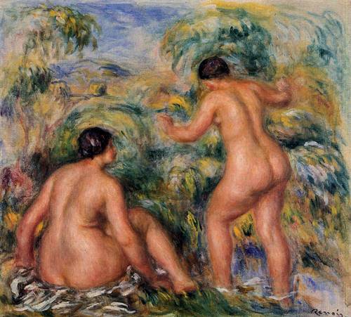 (image for) Handmade oil painting Copy paintings of famous artists Pierre-Auguste Renoir paintings art Bathers 1892 - Click Image to Close