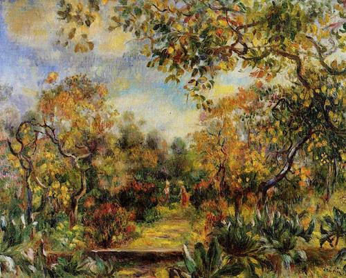 (image for) Pierre-Auguste Renoir paintings artwork Beaulieu Landscape 1893 - Click Image to Close