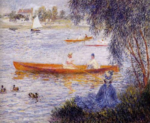 (image for) Pierre-Auguste Renoir paintings art Boating at Argenteuil 1873 - Click Image to Close